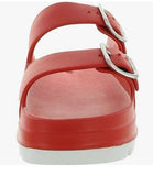 J/Slides Simply Size US 10 M Women's Adjustable EVA Platform Slide Sandals Red