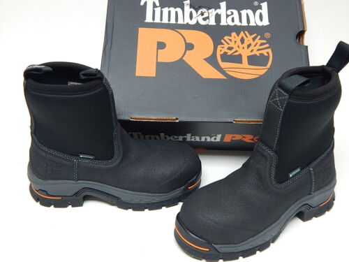 Timberland PRO Stockdale Pull-On Sz US 3.5 M EU 35 Men's Alloy Toe WP Work Boots