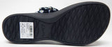 Clarks Arla Nicole Size 7 M EU 37.5 Women's Slingback Thong Sandals Black Floral