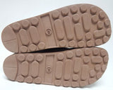 Fantasy Despoina Size EU 40 (US 9 M) Women's Leather Slide Sandals Taupe Brush
