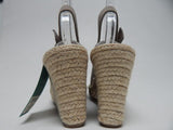 Toms Monica Sz US 10 M EU 42 Women's Espadrille Suede Wedge Sandals Desert Taupe