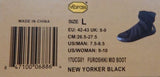 Vibram Furoshiki New Yorker Sz L 9-10 M EU 42-43 Women's Mid Boots Black 17UCG01