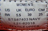 Sperry Captain's Moc Size US 8 W WIDE EU 39 Women's Slip-On Shoes Navy STS87403