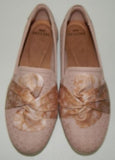 Earth Origins Finley Sz 8.5 W WIDE EU 40 Women's Nubuck Slip-On Shoes Dusty Pink