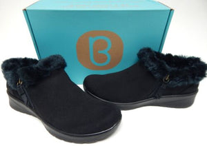 Bzees Genuine Sz US 9 M EU 40 Women's Shooties Casual Winter Slip-On Shoes Black