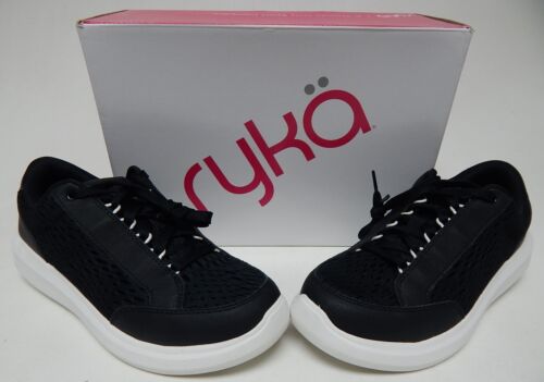 Ryka Astrid Lace-Up Sz US 8.5 W WIDE EU 38.5 Women's Sneakers Casual Shoes Black