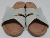 Earth Origins Lexi Size US 11 M EU 43 Women's Suede Slide Sandals Seafoam Green