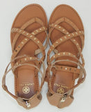 Laurie Felt Size US 9 M Women's Studded Leather Strappy Gladiator Sandals Tan