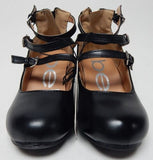 bebe Girls Sz US 12 M (Y) Little Kids Girls Strappy Heeled Mary Jane Shoes Black