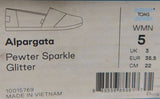 TOMS Alpargata Sz 5 M EU 35.5 Women's Slip-On Shoe Loafer Pewter Sparkle 1001579