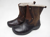 Keen Chester Size US 6 M EU 36 Women's WP Leather Lined Winter Boots Black/Brown - Texas Shoe Shop