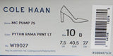 Cole Haan MC Pump 75 Sz 10 M (B) EU 40.5 Women's Leather Pumps Python Rama Print