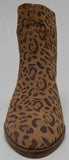Lucky Brand Wafael Sz 6 M EU 36.5 Women's Printed Cow Suede Wedge Boots Natural