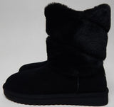 Koolaburra by UGG Dezi Short Size US 8 M EU 39 Women's Suede Boots Black 1114692