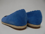 Isaac Mizrahi Live Sz US 10 M Womens Suede Espadrille Slip-On Shoes Coastal Blue