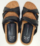 Isaac Mizrahi Live! Size US 7.5 M Women's Strappy Platform Slide Sandals Black