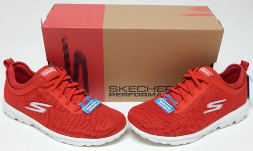Skechers Go Walk Classic Blossom Wind Sz US 7.5 W WIDE EU 37.5 Women's Shoes Red