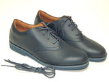 School Issue Upper Class Sz US 10.5 M EU 42.5 Women's Leather Oxford Shoes Navy