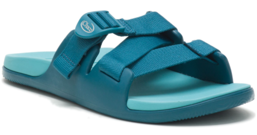 Chaco Chillos Slide Sz US 7 M EU 38 Women's Sports Sandals Blue Coral JCH109118