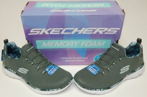 Skechers Summits Party Mix Size US 10 M EU 40 Women's Slip-On Shoes Olive Multi