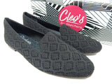 Skechers Cleo Snip Crochet Size 6.5 M EU 36.5 Women's Slip-On Knit Loafers Black