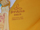 prAna Abella Size Small (S) 34 D-Cup Underwire Sports Top Amber Lisbon W11191092 - Texas Shoe Shop