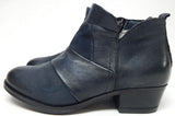 Miz Mooz Burlington Sz EU 38 W WIDE (US 7.5-8) Womens Leather Boot Midnight Blue