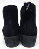 Wild Diva Victor-01 Size US 6 M Women's Cow Suede Chelsea Ankle Booties Black