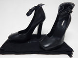 Leon Max Vertu Size US 7.5 M EU 38 Women's Leather High Heel Pumps Black 4F08242