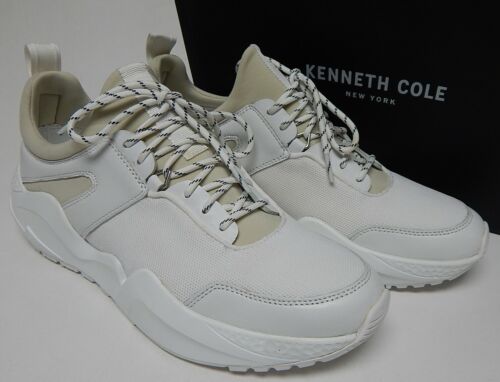 Kenneth Cole New York Maddox Jogger Sz 10.5 M EU 44 Men's Leather Sneakers White