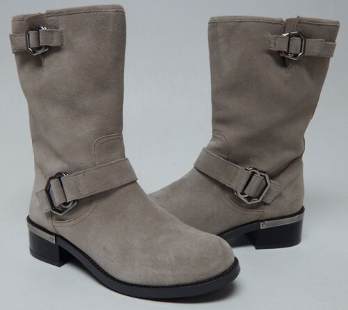 Vince Camuto Wadelyn Size US 7.5 M EU 38 Women's Suede Mid-Calf Boots Cool Taupe
