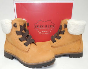 Skechers Cypress Big Plans Sz 10 M EU 40 Women's Nubuck Hiking Boots Wheat 44341