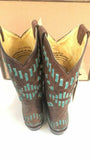 Stetson Madeline Size 8.5 M Women's Leather Western Boots Brown 12-021-6105-0926