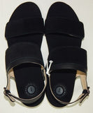 Revitalign Up Swell Size US 6 M (B) EU 36 Women's Suede Strappy Sandals Black