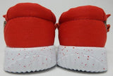 Apres by Lamo Paula Sz 6 M EU 37 Women's Slip-On Moc Toe Canvas Shoes Red MU2035