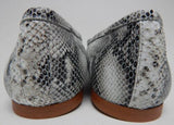 BluBlonc Maya Size EU 39 (US 9 M) Women's Leather Pointed Toe Flat Shoes Snake