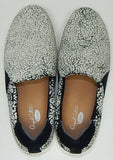 Dr. Scholl's Abbot Sz 7.5 M EU 37.5 Women's Leather Slip-On Shoes White Crackle