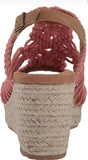 Zodiac Palm Sz US 10 M EU 40 Women's Crocheted Slingback Espadrille Sandals Pink - Texas Shoe Shop