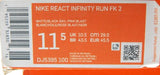 Nike React Infinity Run Flyknit 2 Sz 11.5 M EU 45.5 Men Running Shoes DJ5395-100