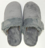 Vionic Marielle Size 8 M EU 38.5 Women's Faux Fur Adjustable Mules Slippers Gray