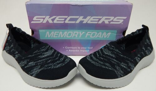 Skechers Seager Cup My Impression Sz 8 M EU 38 Women's Slip-On Shoes Black/Gray