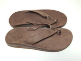 Chaco Classic Leather Flip Sz 9 M EU 42 Men's Thong Sandals Dark Brown JCH107833
