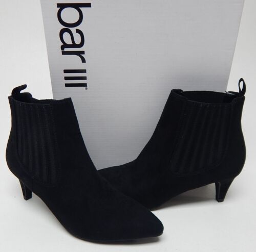 Bar III Elizaa Size 5.5 M Women's Pointed Toe Heeled Chelsea Ankle Boots Black
