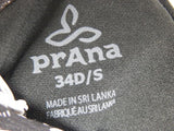 prAna Marina Size Small (S) 34 D-Cup Underwire Tankini Top Black Springtime