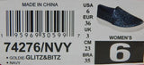 Skechers Goldie Glitz & Bitz Size US 6 M EU 36 Women's Slip-On Shoes Navy 74276