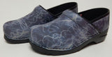 Sanita Size EU 41 (US 10 M) Women's Leather Slip-On Clogs Blue Lightning 7450164