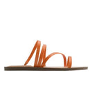 Marc Fisher Bonina Size US 9 M Women's Strappy Slide Sandal Orange Croc-Embossed