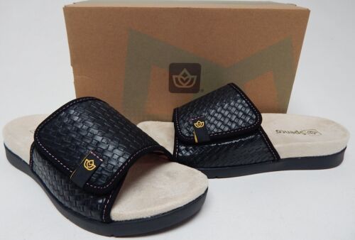 Spenco Charlotte Size US 6 D WIDE EU 36 Women's Leather Adjustable Slide Sandals