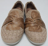 Earth Origins Finley Size US 8.5 W WIDE EU 40 Women's Nubuck Slip-On Shoes Wheat