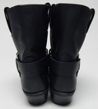Frye Harness 8R Sz US 5.5 M Women's Leather Pull On Ankle Boots Black 347455-BLK